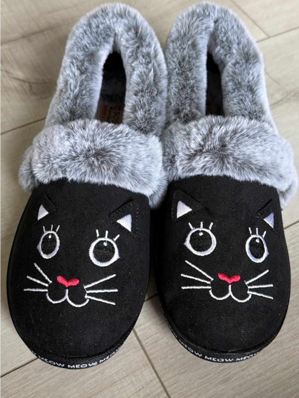 BOBS from Skechers  Black Cat Slippers